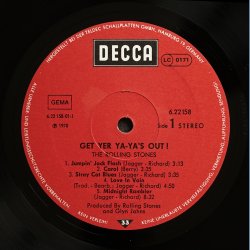 Get Yer Ya-Ya's Out - Original 1970'ies German Pressed Decca label 10-track LP