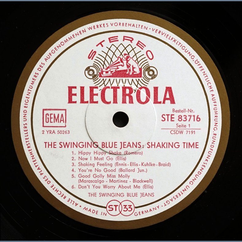 Shaking Time - Original 1964 German Pressed Electrola label 12-track Stereo LP