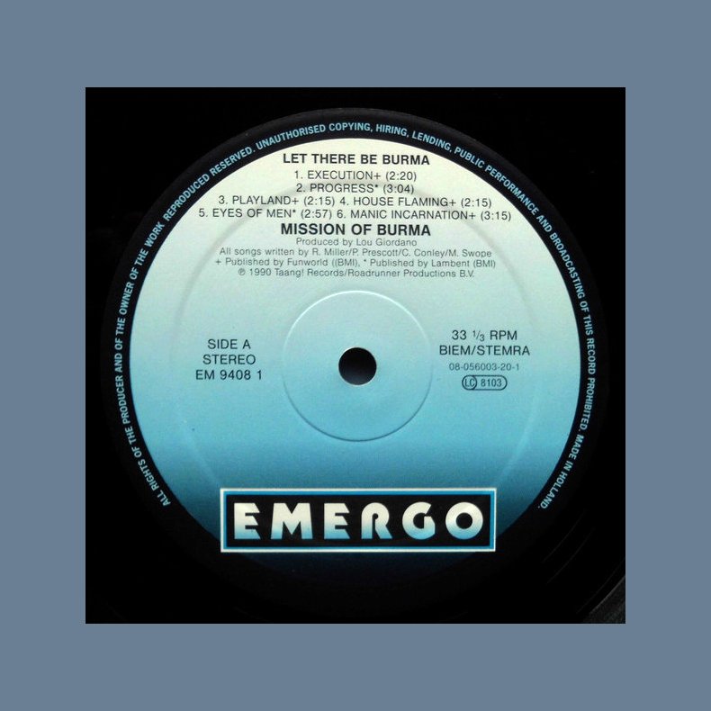 Let There Be Burma - Original 1990 Dutch Pressed Emergo label Double LP