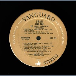 Joan - Original 1967 US Pressed Vanguard label 12-track Stereo LP