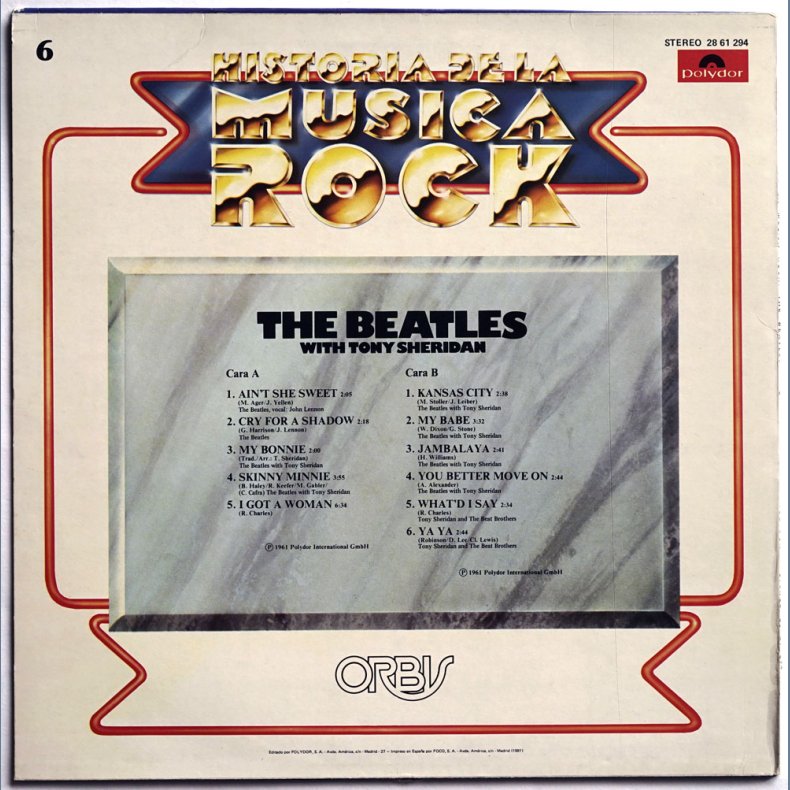 Historia De La Musica Rock - 1981 Spanish Polydor label 11-track LP