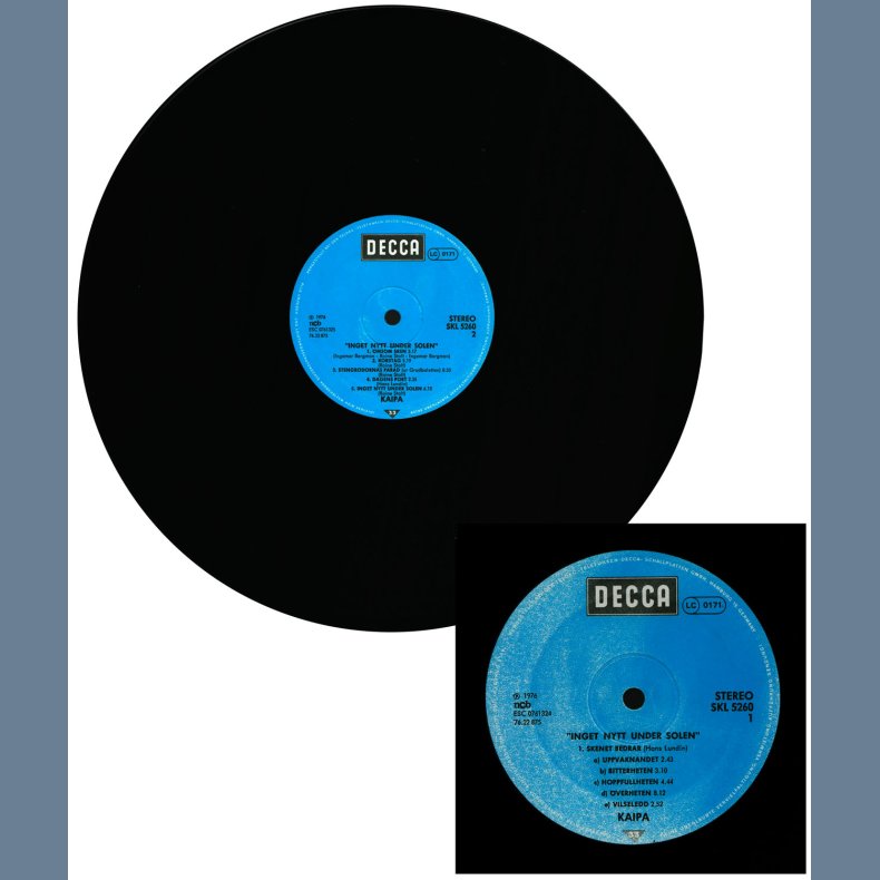 Inget Nytt Under Solen - Original 1976 Swedish Pressed Decca label 6-track LP