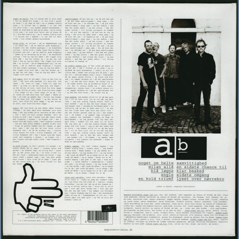 Milan All - Original 2009 Danish Universal label 10-track LP