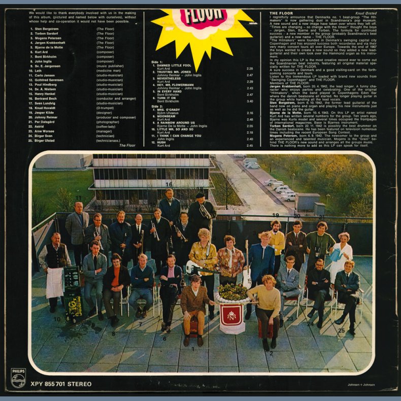 1st Floor - Original 1967 Danish Philips label 12-track vinyl LP