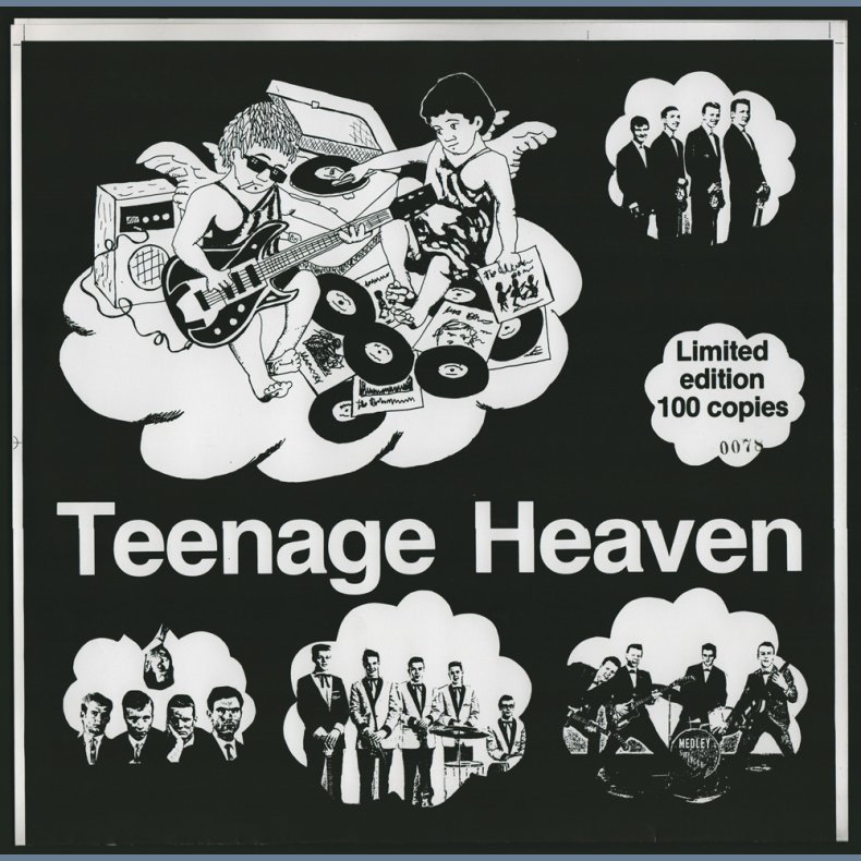 Teenage Heaven - Rare 1989 Grufus label Limited Edition 21-track compilation LP - Numbered Issue