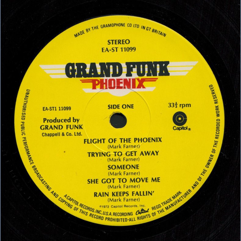 Phoenix - Original 1972 UK Capitol label 10-track LP