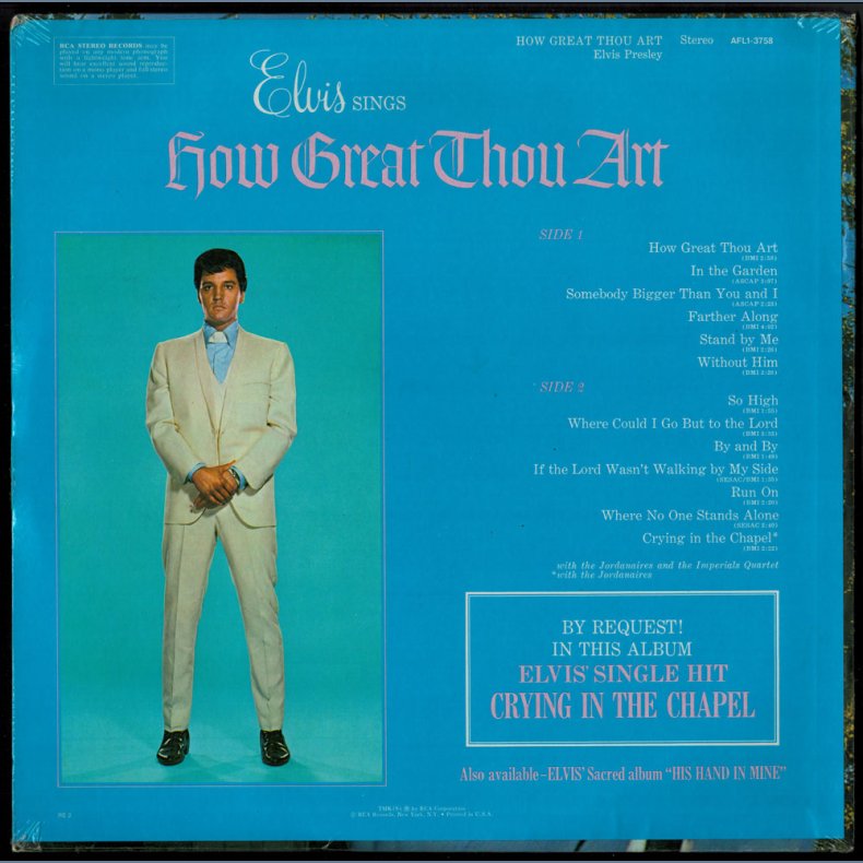 How Great Thou Art - Original 1977 US RCA Victor label 13-track LP