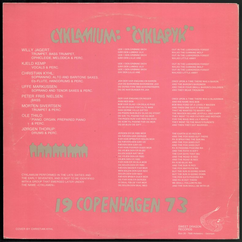 Cyklapyk - Original 1976 Danish Sweet Dragon label 13-track LP
