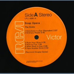 Soap Opera - Original 1975 US Pressed RCA label 12-track LP - Orange labels, Hollywood pressing