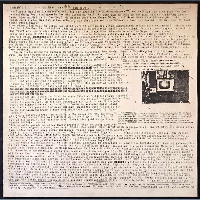 " " - Original 1982 German Zick Zack label 13-track LP