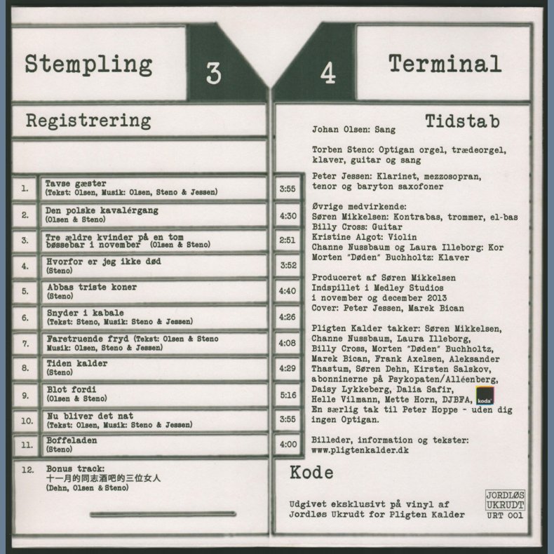 Du Skulle Have Vret Der Igr - 2015 Danish Jordls Ukrudt label Light Blue 1st Issue 12-track LP