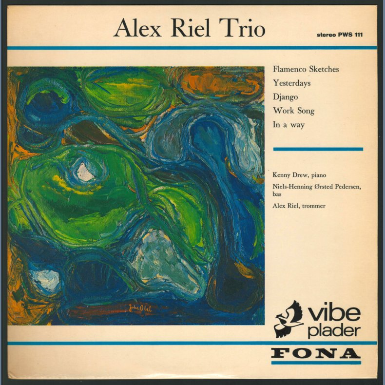 Alex Riel Trio - Original 1965 Danish Fona label 5-track Stereo 10"