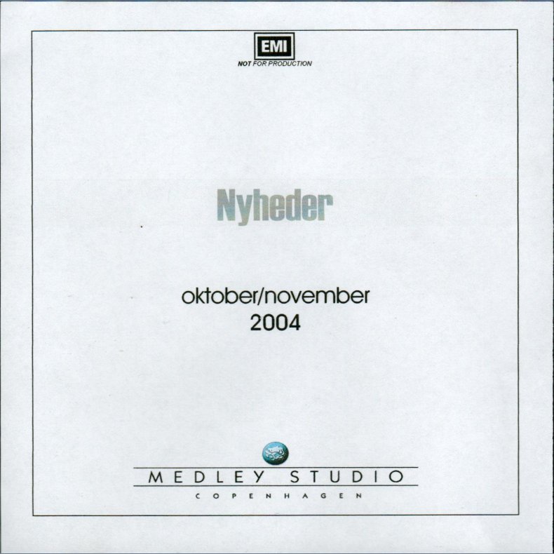 P "EMI Nyheder - Oktober/November 2004" - 2004 Danish EMI Medley Studio 19-track CD Acetate