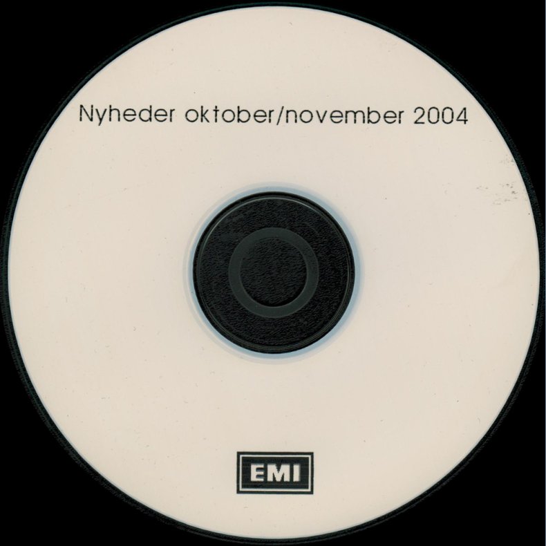 P "EMI Nyheder - Oktober/November 2004" - 2004 Danish EMI Medley Studio 19-track CD Acetate