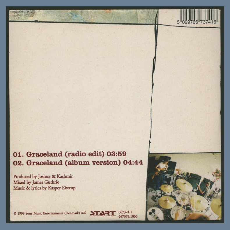 Graceland - 1999 Danish Start/Sony Music label 2-track CD-Single 