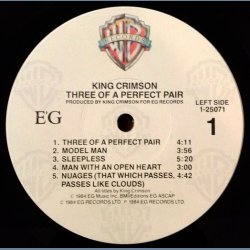 Three Of A Perfect Pair - Original US EG/Warner Bros. label 9-track LP - Gold Promo Stamped