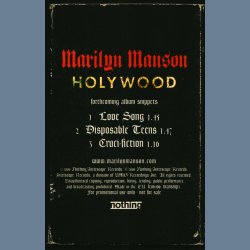 Holy Wood - 2000 Nothing label 3-track Promotional Issue Music Cassette Sampler