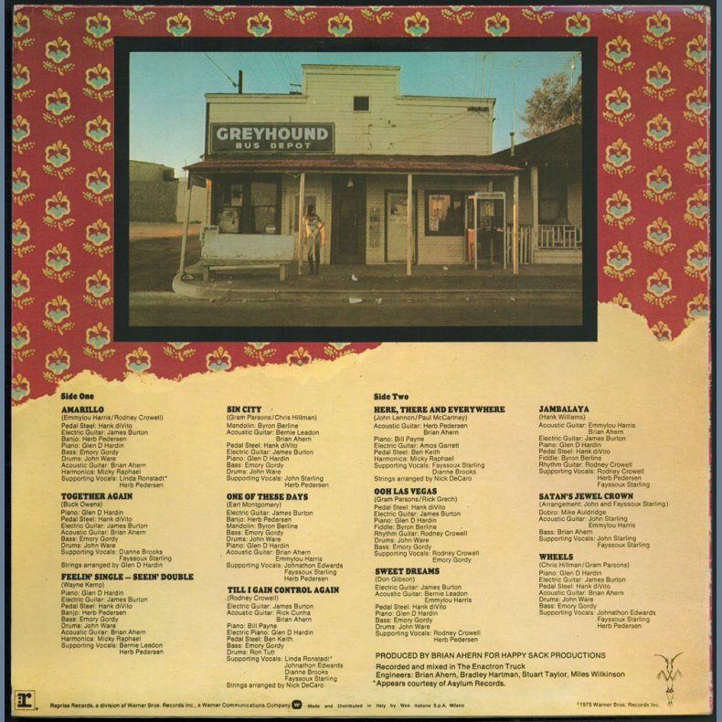 Elite Hotel - Original 1975 Italian Reprise label 12-track LP - Autographed