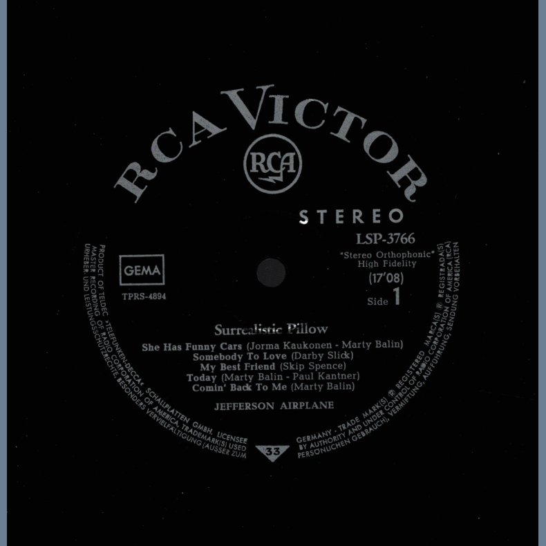 Surrealistic Pillow - Original 1967 German  RCA Victor 11-track LP