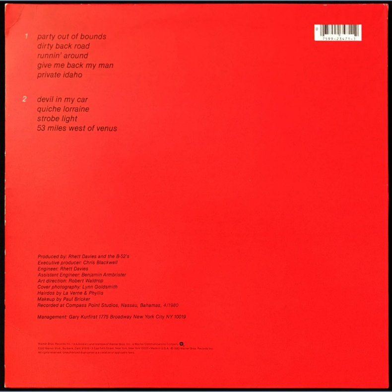 Wild Planet - Mid-1980ies US Warner Bros. label 9-track LP