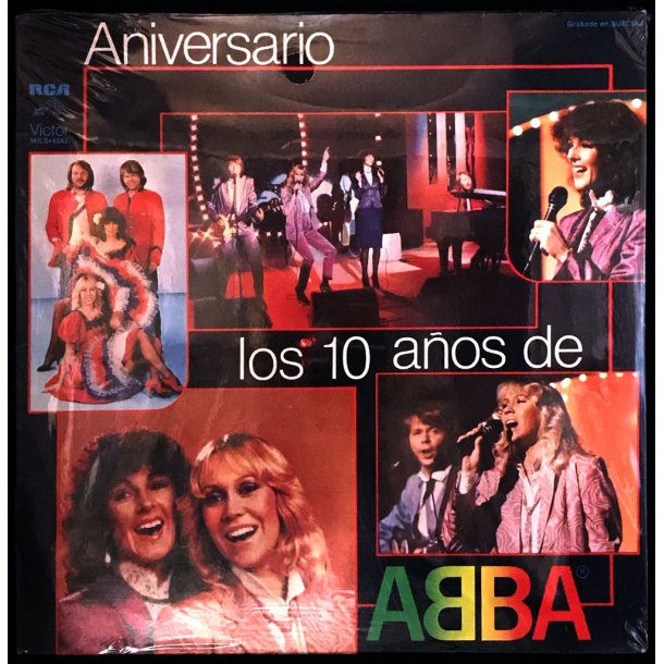 Aniversario Los 10 Aos De ABBA - 1981 Mexico RCA Victor label 14-track LP