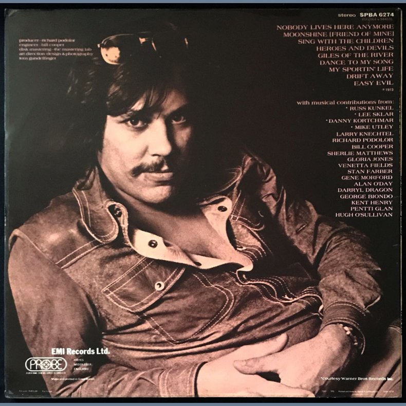 My Sportin' Life - 1973 UK Probe label 9-track LP