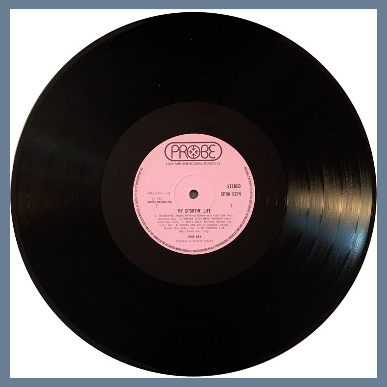 My Sportin' Life - 1973 UK Probe label 9-track LP