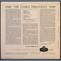 The Unique Thelonious - Original 1957 UK London label 7-track LP