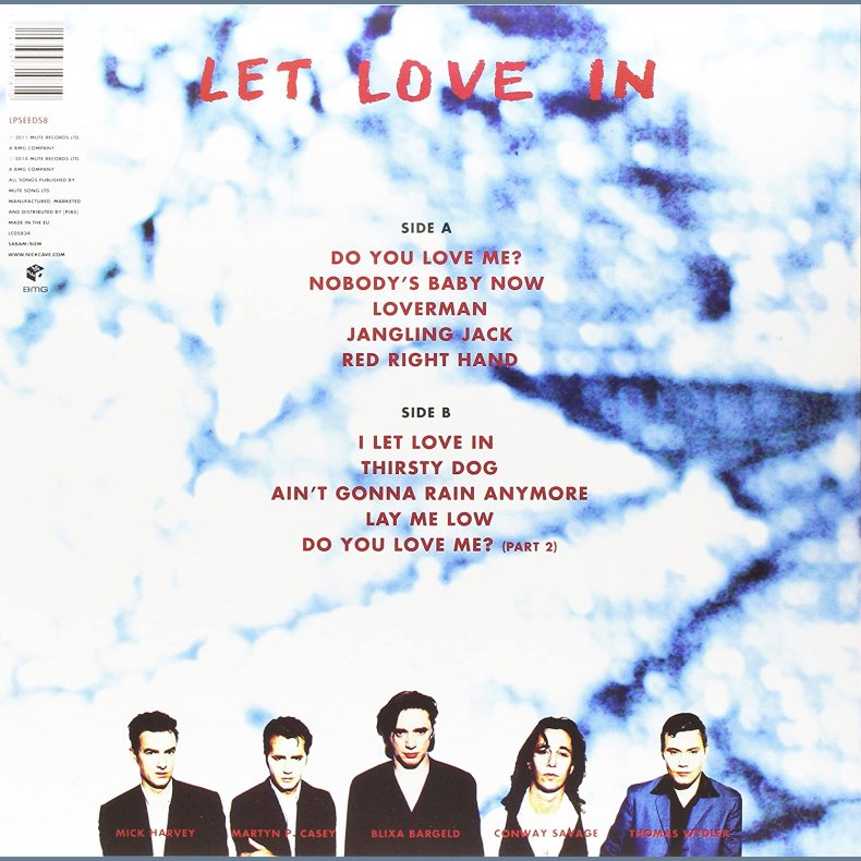 Let Love In - 2015 European BMG/Mute label 10-track LP Reissue 