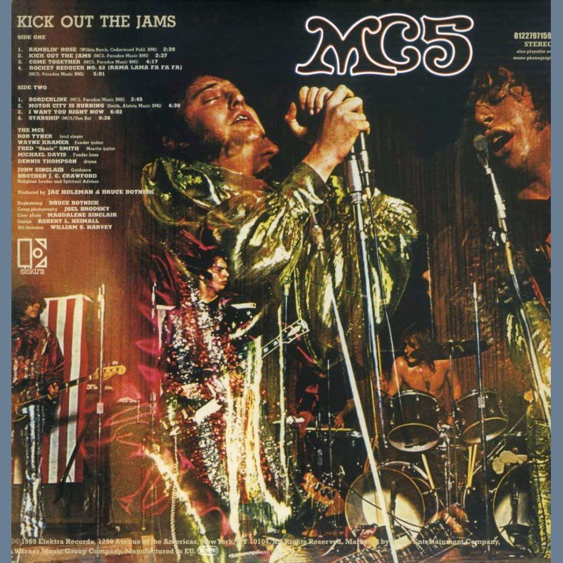 Kick Out The Jams - 2012 Elektra Label Reissue  8-track LP 