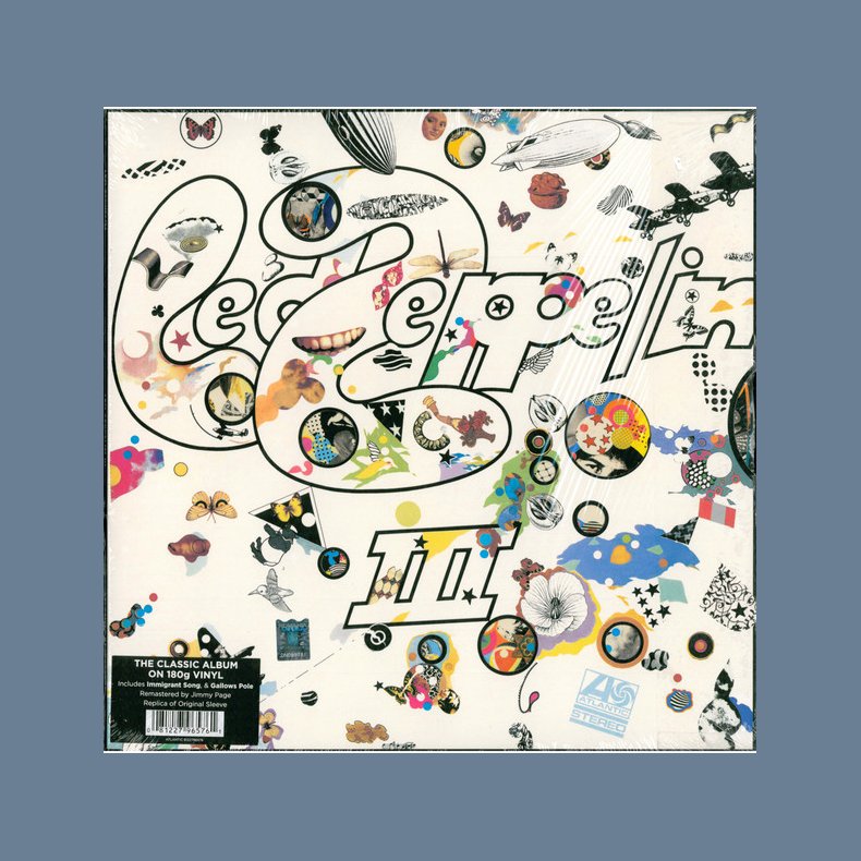 Led Zeppelin III - 2014 European Atlantic Records Label 10-track LP Reissue 