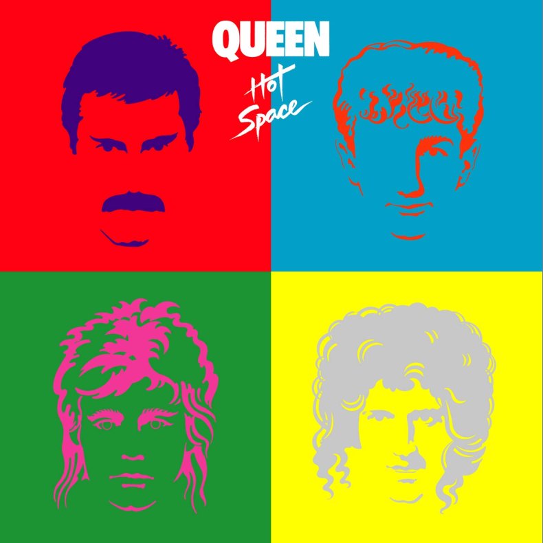 Hot Space -  2015 European Virgin Records Label 11-track LP Reissue
