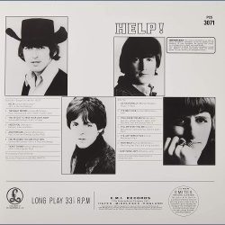 Help! - 2012 European Parlophone Label Remastered 180 gram 14-track LP Reissue