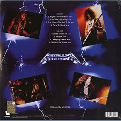 Ride The Lightning - 2016 European Blackened label Remastered 8-track LP Reissue