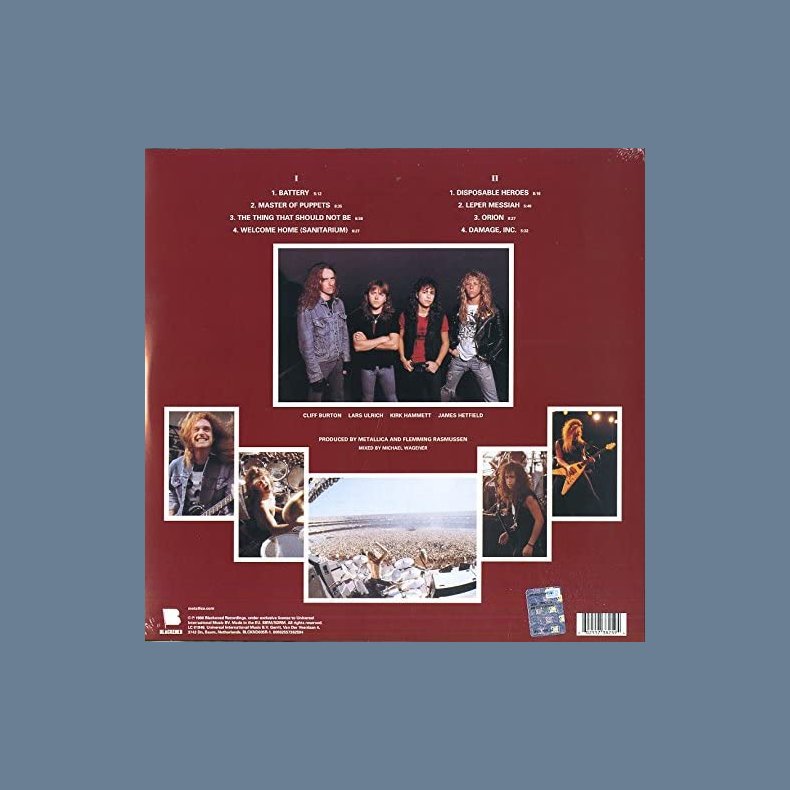 Master Of Puppets -  2017 UK Mercury Label Remastered 8-track LP Reissue