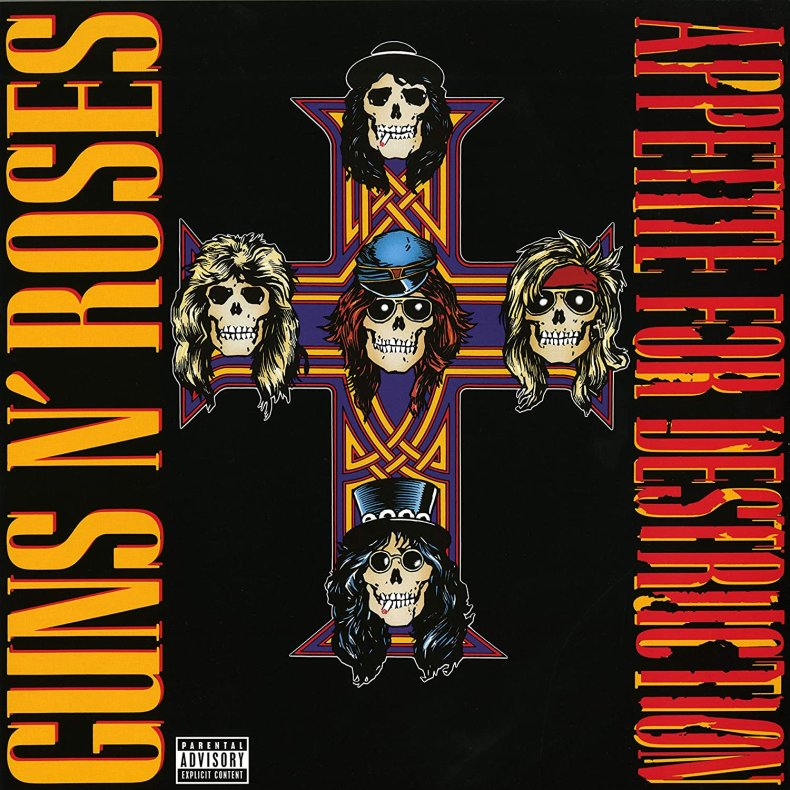 Appetite For Destruction - 2015 European Geffen label Remasted 12-track LP Reissue 