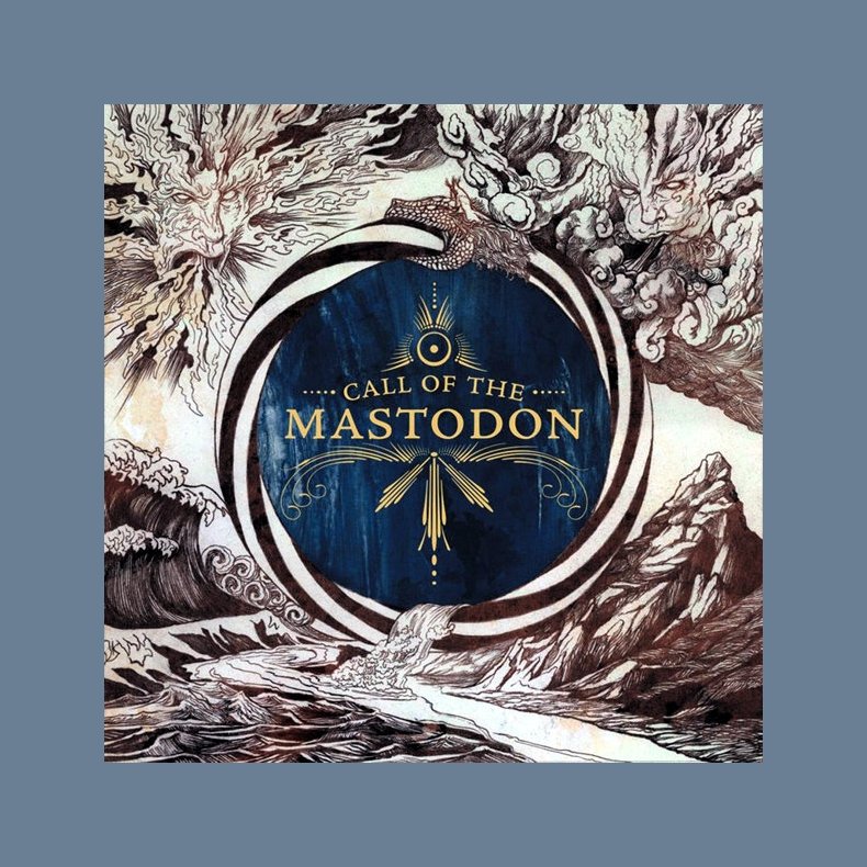 Call Of The Mastodon - 2018 US Relapse label Coke Bottle w/ Blue Pinwheels 9-track LP Reissue