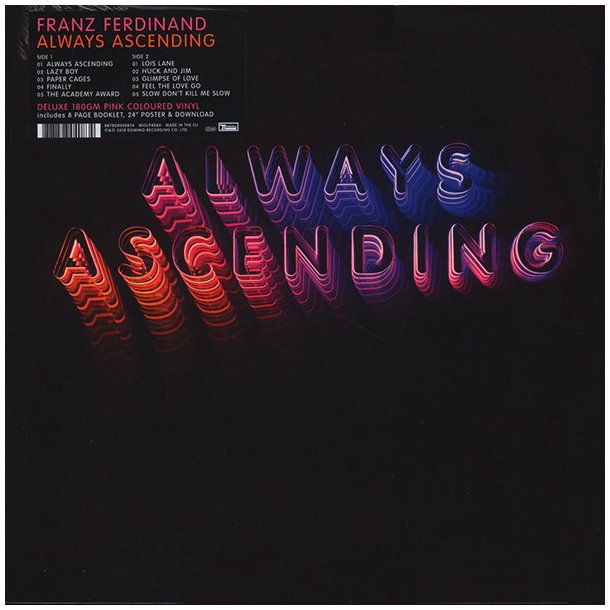 Always Asending - 2018 UK Domino Recordings Label Pink Vinyl 10-track LP