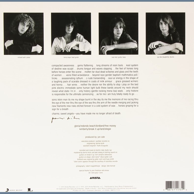 Horses - 2015 European Arista Label 180 gram Vinyl 8-track LP - "We Are Vinyl" Series Reissue