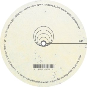 Black Void Of Space EP 00/1 - 2010 Danish Echocord label 3-track 12