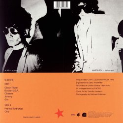 Suicide - 2019 Mute label Limited Deluxe Edition Red Vinyl 7-track LP Reissue 