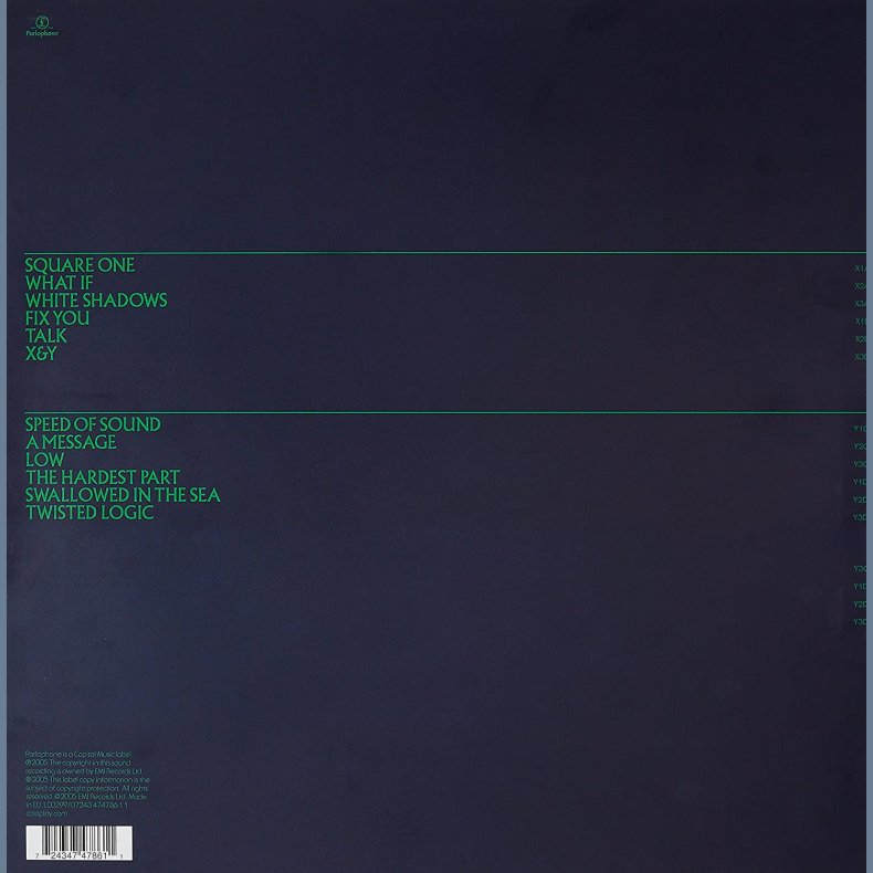 X&Y - 2016 European Parlophone label 13-track 2LP Set Reissue 