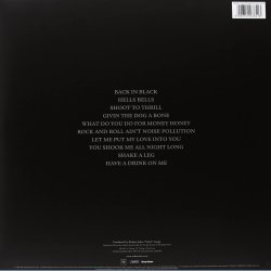 Back In Black - 2009 European Columbia label Limited 180 gram 10-track LP Reissue