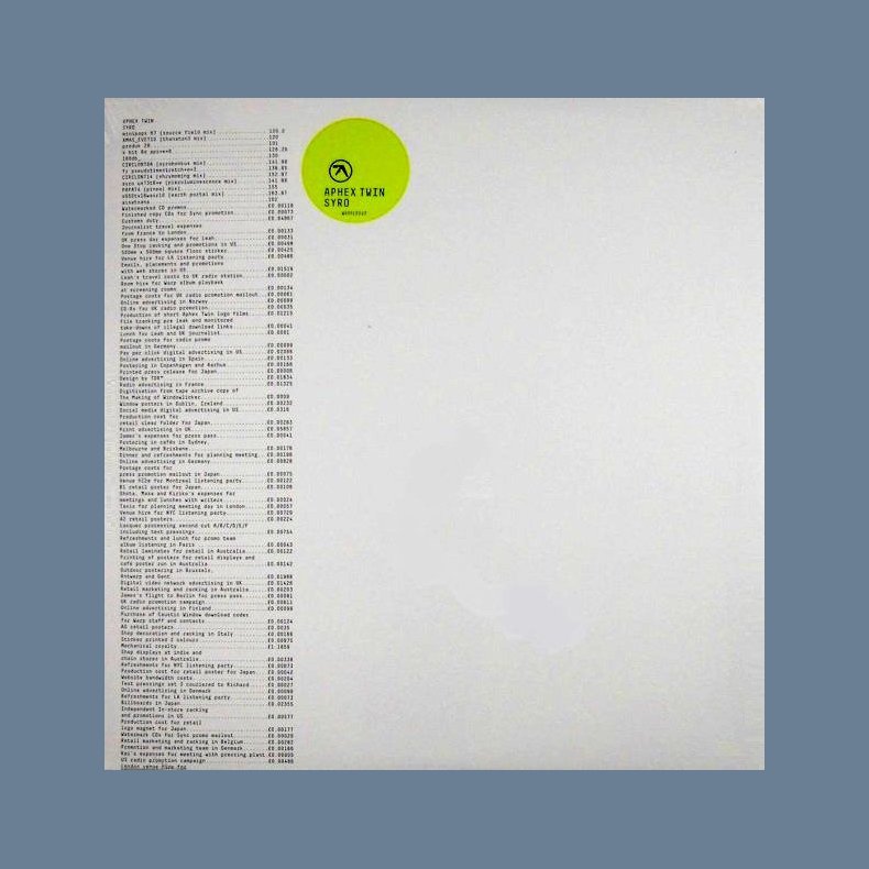 Syro - 2014 - UK Warp Label 12-track 3LP Set