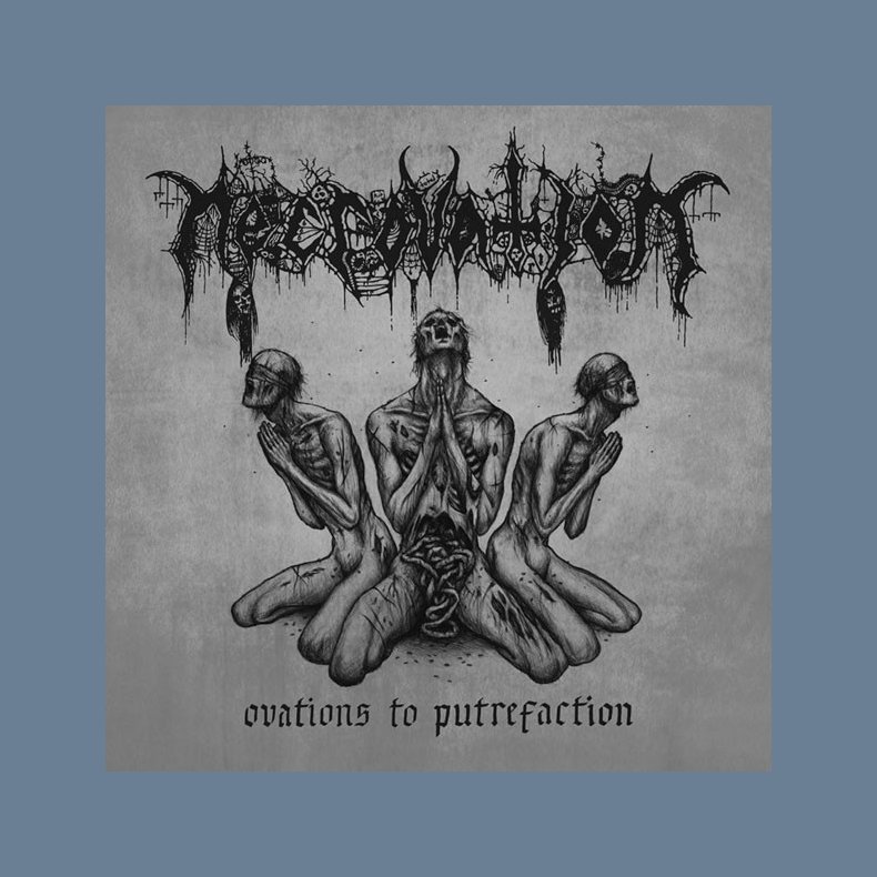 Ovations To Putrefaction - 2012 Danish Serpent Pulse label Grey Vinyl 4-track Reissue LP