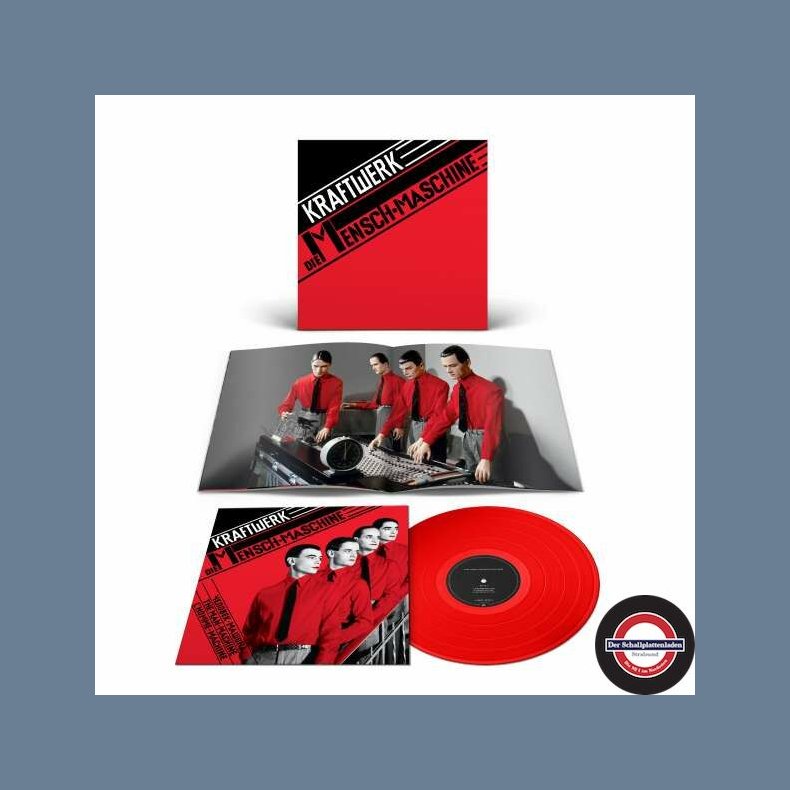 Die Mensch Machine - 2020 European Kling Klang label German Language Red vinyl 7-track LP Reissue