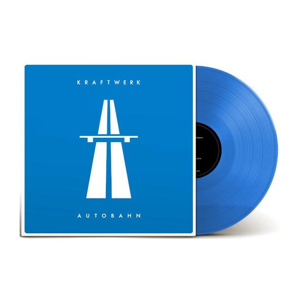 Autobahn - 2020 European Parlophone label Limited German Language Blue Vinyl 5-track LP 