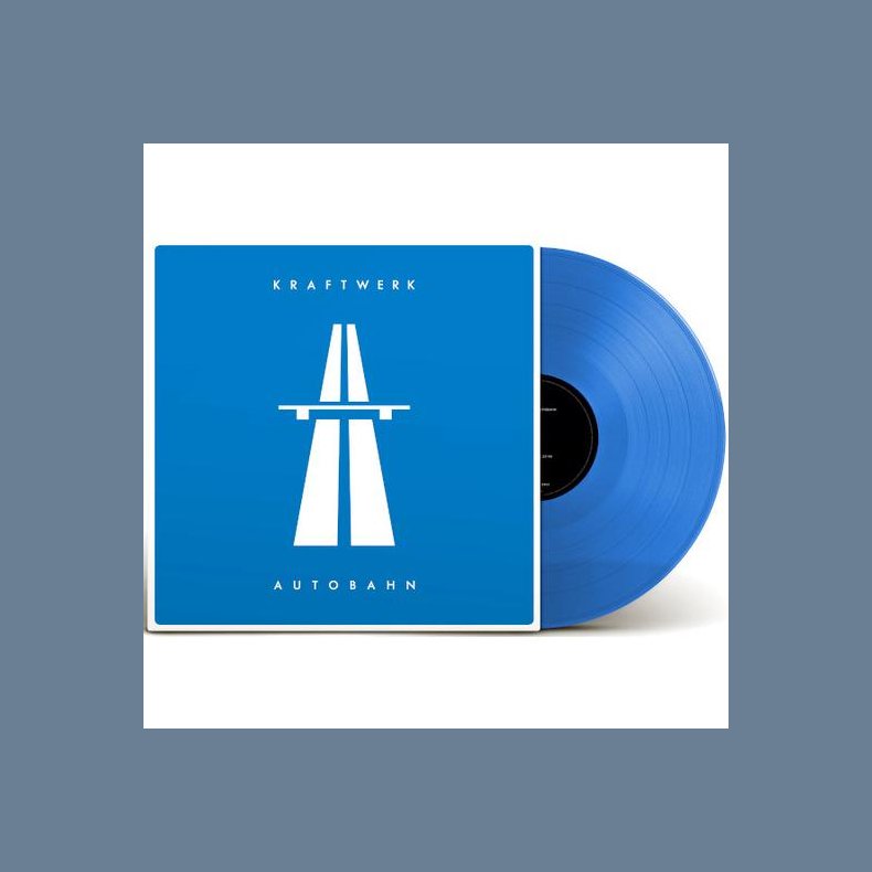 Autobahn - 2020 European Parlophone label Limited German Language Blue Vinyl 5-track LP 