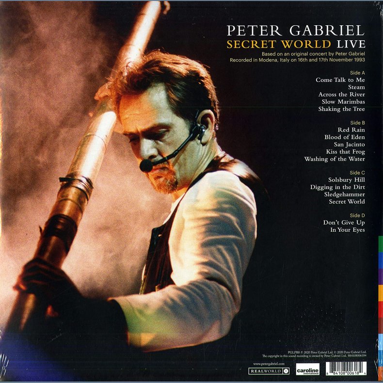 Secret World Live - 2020 European Real World Label Half Speed Mastered 16-track 2LP Set Reissue