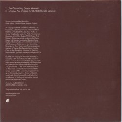 Saw Something / Deeper &amp; Deeper - 2008 European Mute label 2-track Promotional IOssue CD Single